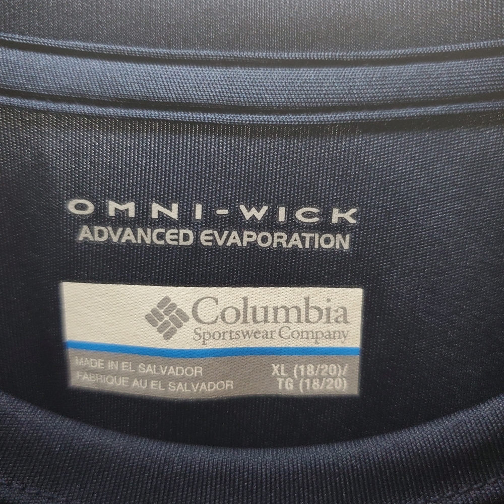 Columbia Omni-Wick Navy Shirt